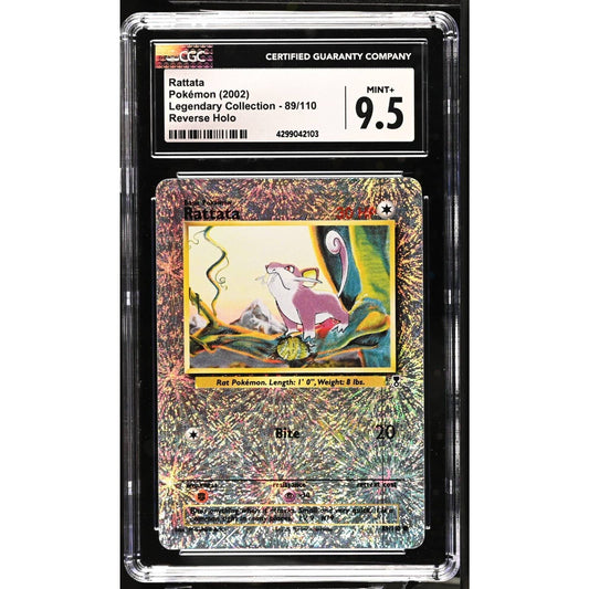 CGC 9.5 MINT+ Rattata 89/110 Pokémon Legendary Collection Reverse (PSA/BGS)