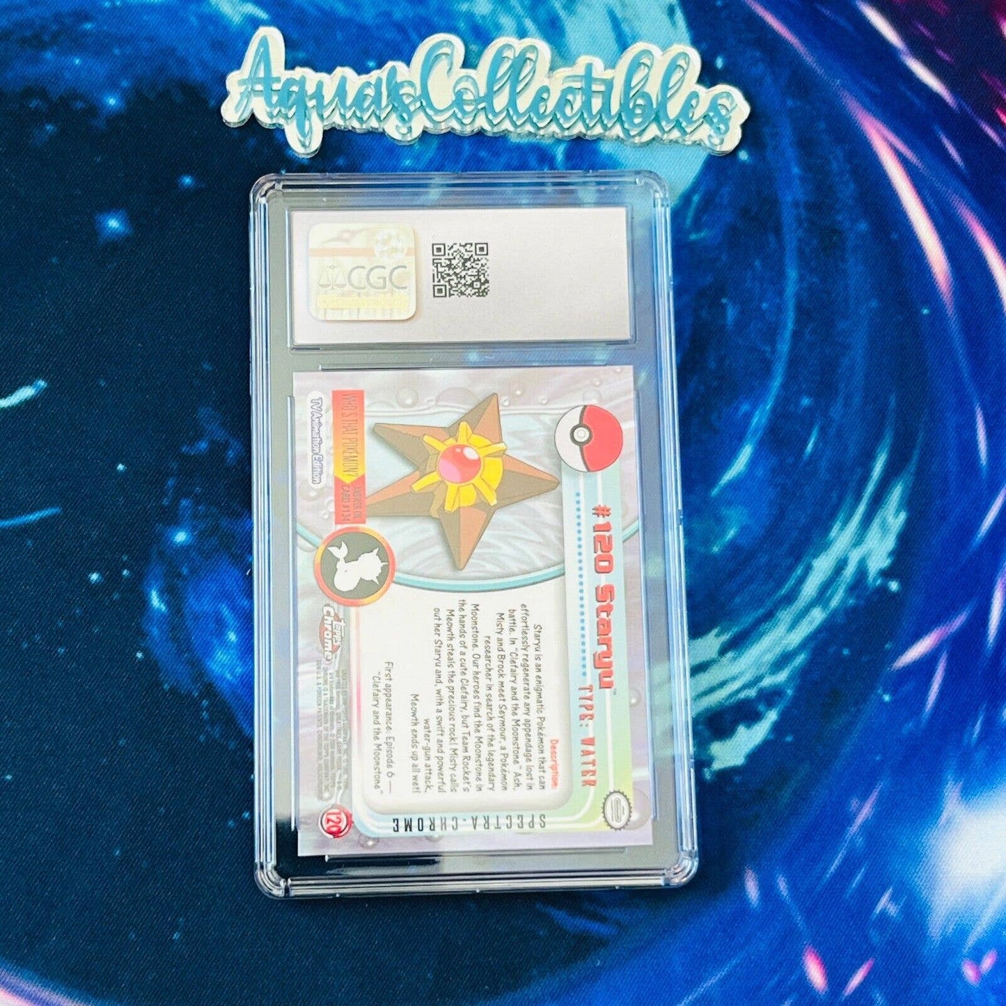 CGC 9.5 MINT+ Staryu Spectra #120 Pokemon 2000 Topps Chrome Rare (PSA/BGS)