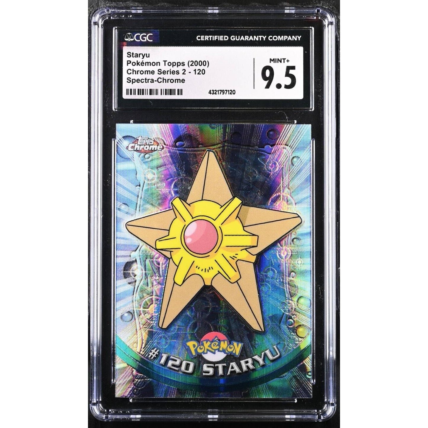 CGC 9.5 MINT+ Staryu Spectra #120 Pokemon 2000 Topps Chrome Rare (PSA/BGS)