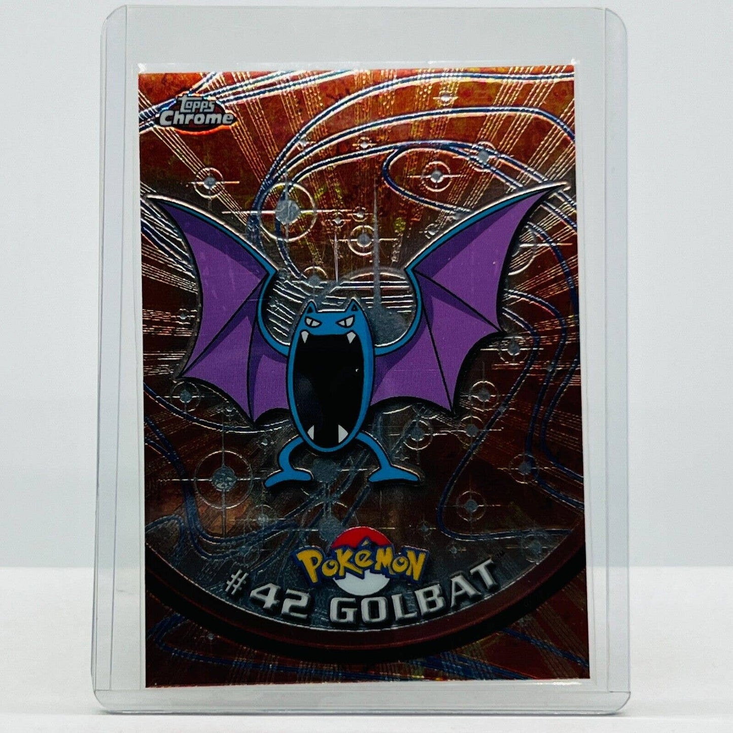 Pokémon Golbat #42 Pokemon 2000 Topps TV Animation Chrome Series 1 Holo Foil