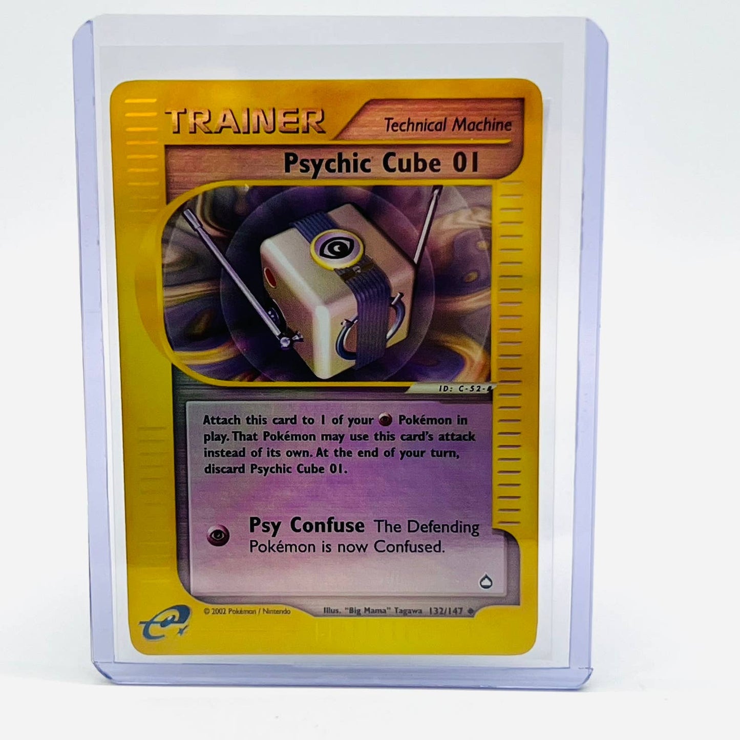 Pokémon Psychic Cube 01 Trainer 132/147 Aquapolis Reverse Holo TCG Card NM