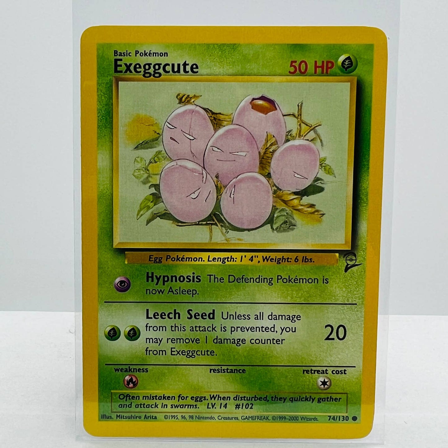 Pokémon Exeggcute 74/130 Base Set 2 Pokemon 2000 WOTC Common Card NM-MT