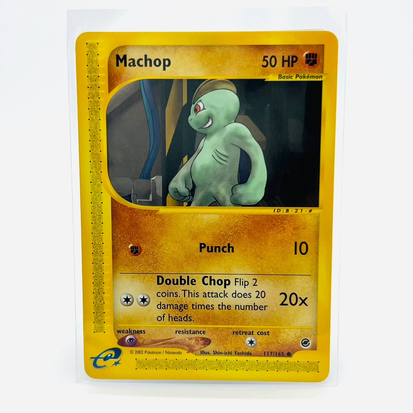 Pokémon Machop 117/165 Expedition E-Reader Series WOTC TCG Common Card NM-MT