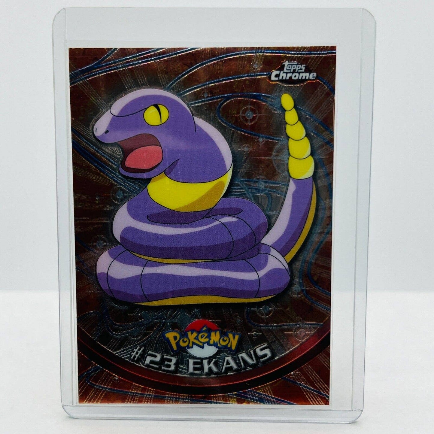 Pokémon Ekans #23 Pokemon 2000 Topps TV Animation Chrome Series 1 Holo Foil