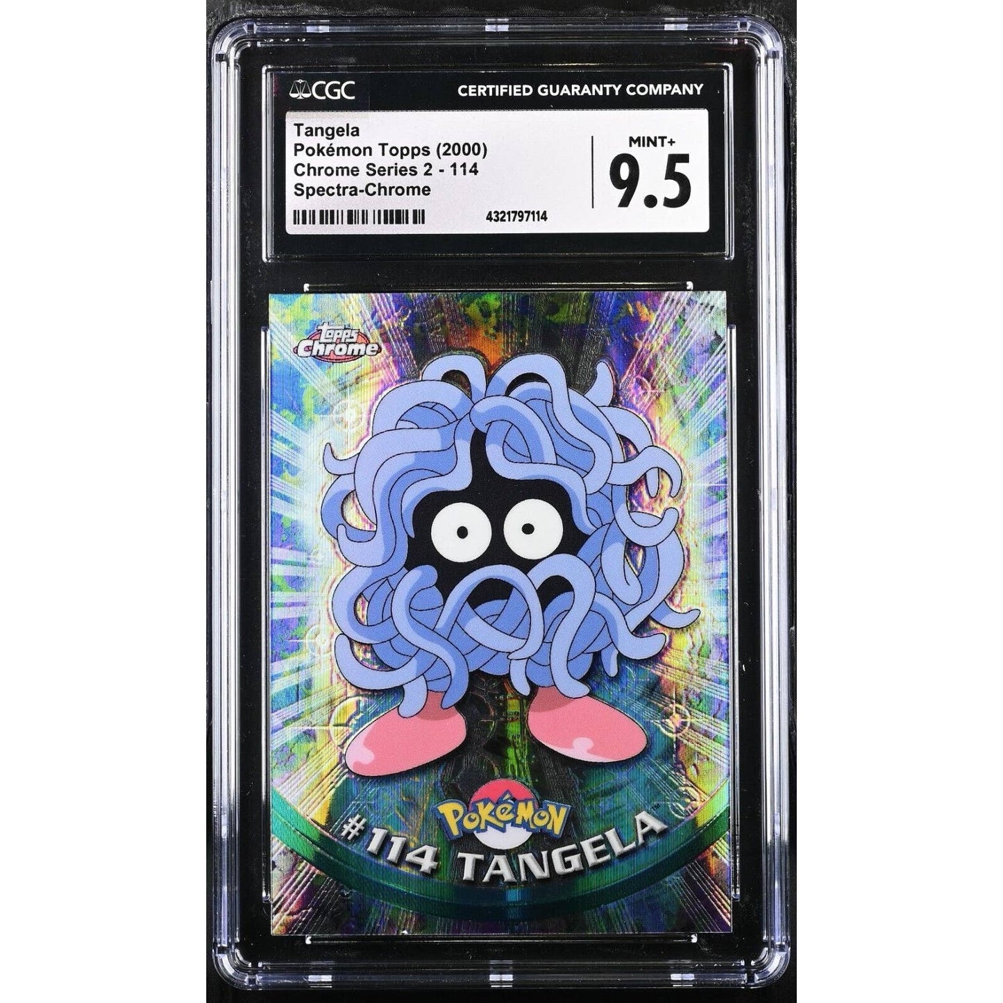 CGC 9.5 MINT+ Tangela Spectra #114 Pokemon 2000 Topps Chrome Rare (PSA/BGS)