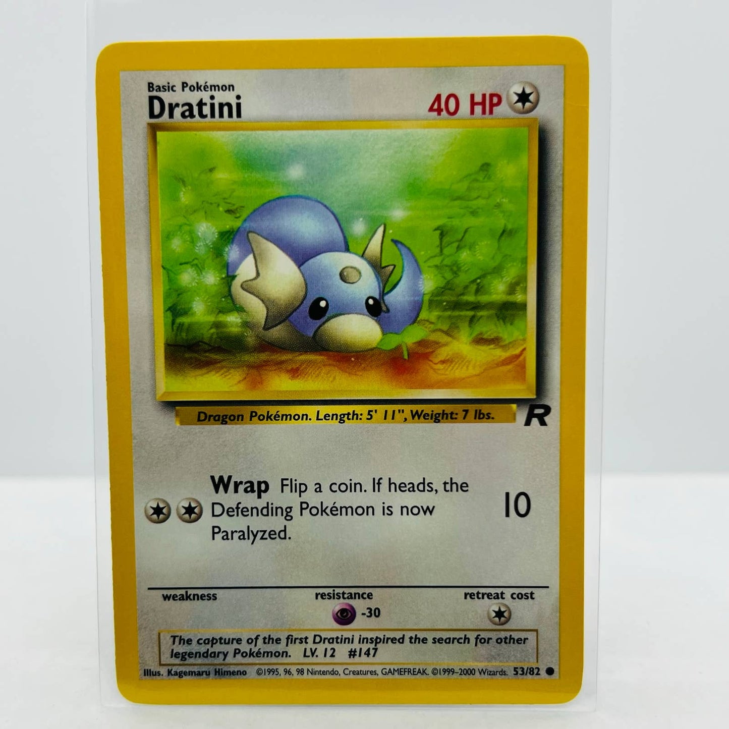 Pokémon Dratini 53/82 Team Rocket 2000 WOTC Unlimited Common Card NM-MT