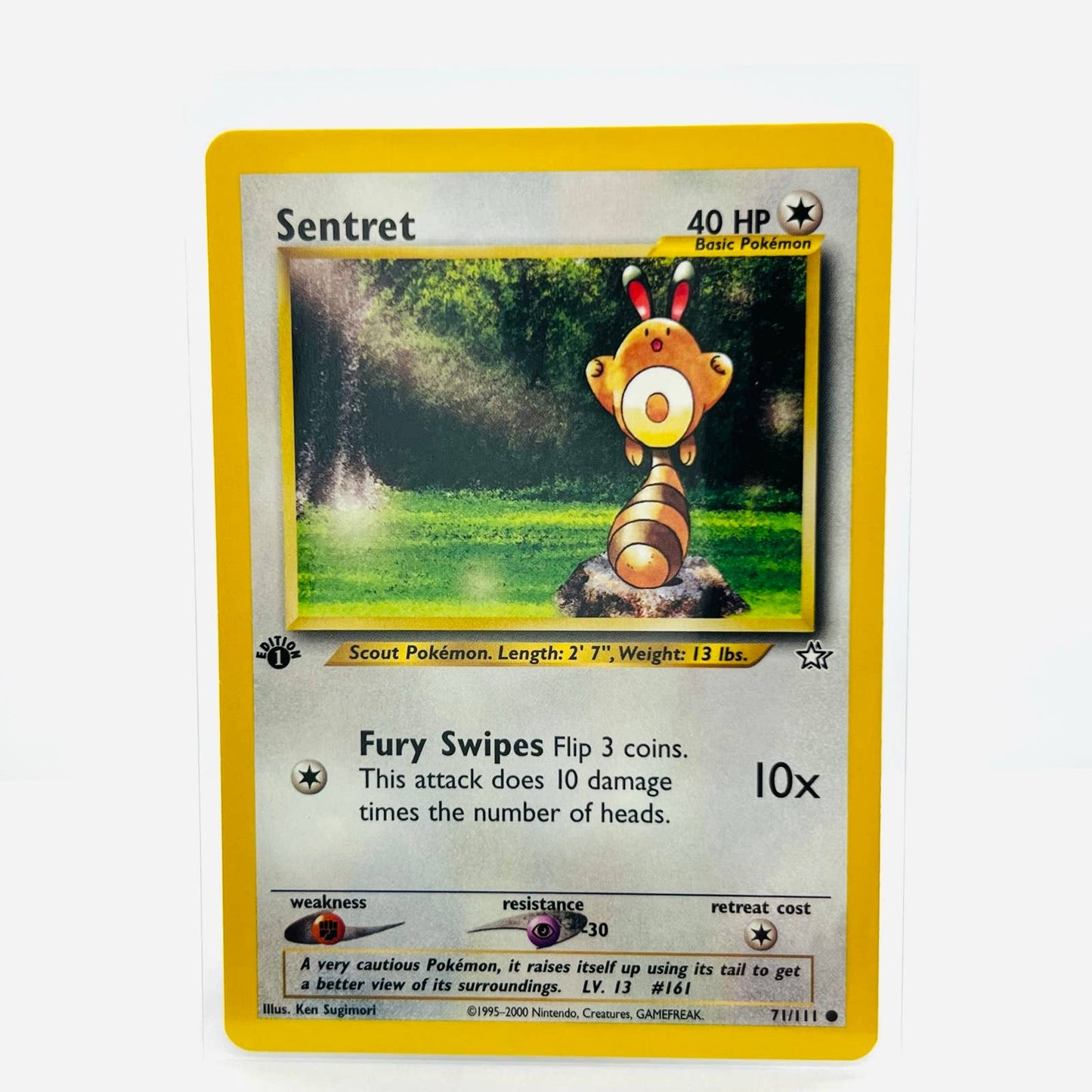 Pokémon Sentret 1st Edition 71/111 Neo Genesis WOTC Pokemon Common Card NM-MT