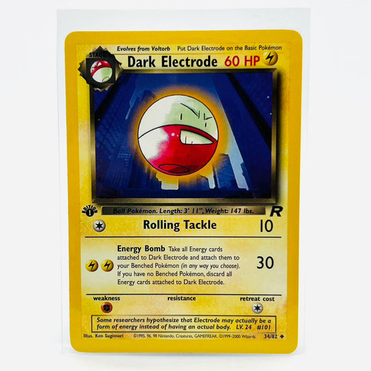 Pokémon Dark Electrode 1st Edition 34/82 Team Rocket WOTC Uncommon Card NM-MT