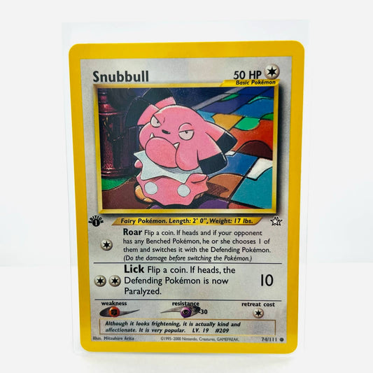 Pokémon Slowpoke 1st Edition 74/111 Neo Genesis WOTC Pokemon Common Card NM-MT