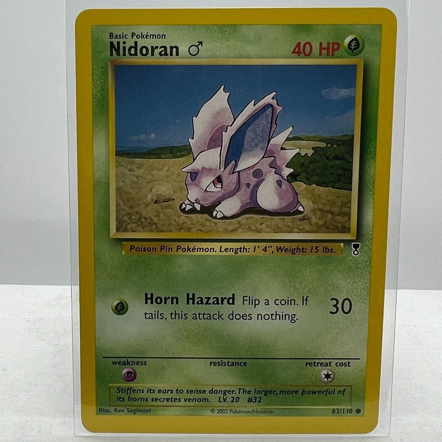 Pokémon Nidoran 83/110 Pokemon 2000 Legendary Collection TCG Common Card NM-MT