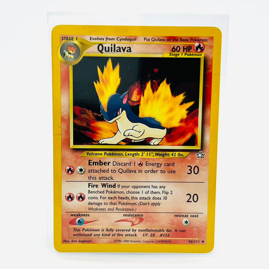 Pokémon Quilava 46/111 Neo Genesis Unlimited WOTC Pokemon Uncommon Card NM-MT