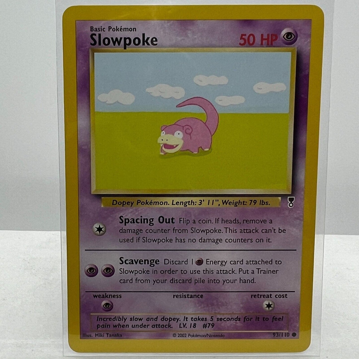 Pokémon Slowpoke 93/110 Pokemon 2000 Legendary Collection TCG Common Card NM-MT