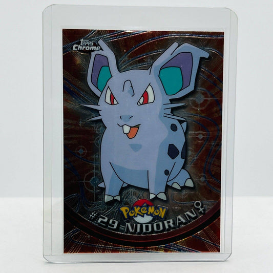 Pokémon Nidoran F #29 Pokemon 2000 Topps TV Animation Chrome Series 1 Holo Foil