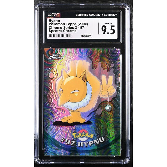 CGC 9.5 MINT+ Hypno Spectra #97 Pokemon 2000 Topps Chrome Holo Rare (PSA/BGS)