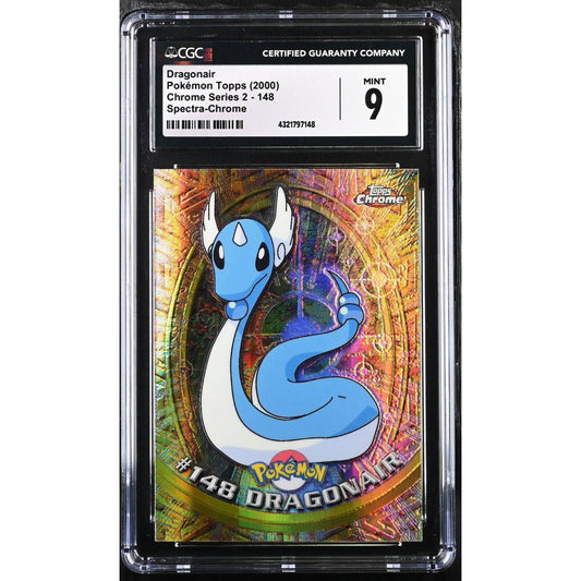 CGC 9 MINT Dragonair Spectra #148 Pokemon 2000 Topps Chrome Holo Rare (PSA/BGS)