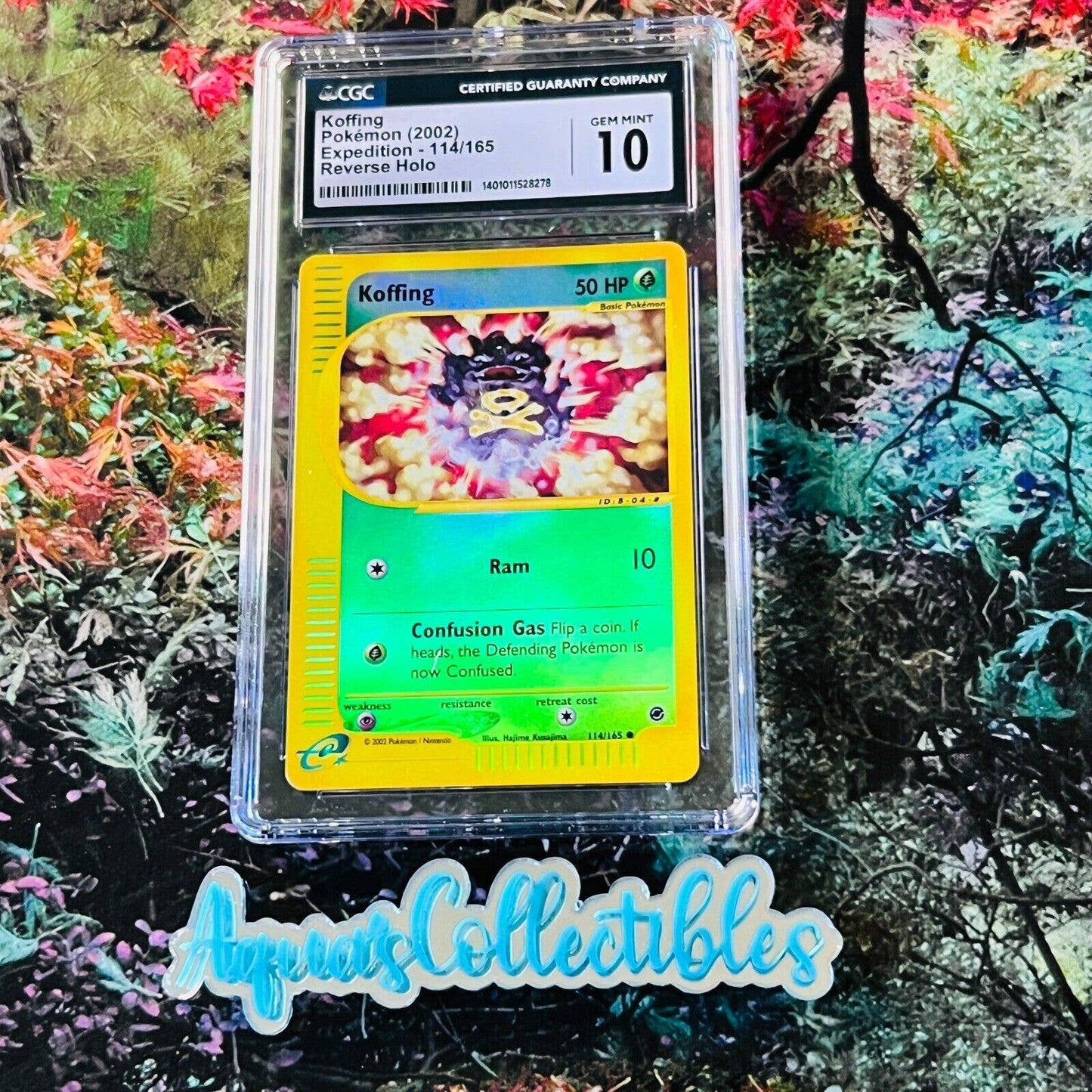 CGC 10 GEM MINT Koffing 114/165 Pokémon Expedition 2002 Reverse Holo (PSA/BGS)