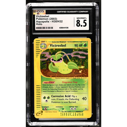 CGC 8.5 NM/MINT+ Victreebel H30/H32 Pokémon Aquapolis 2003 Holographic (PSA/BGS)