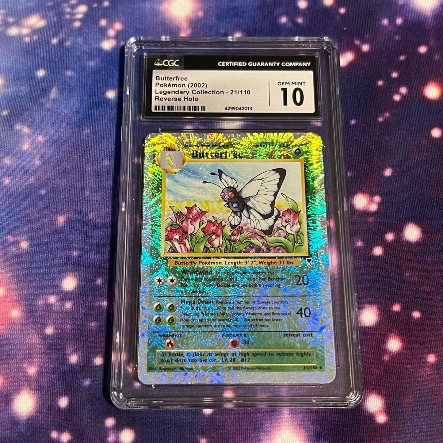 CGC 10 GEM MINT Butterfree 21/110 Pokémon Legendary Collection Reverse (PSA/BGS)