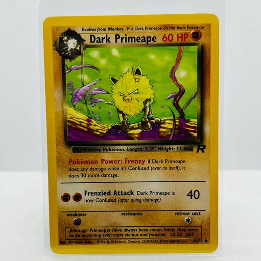 Pokémon Dark Primeape 43/82 Team Rocket WOTC Unlimited Uncommon Card NM-MT