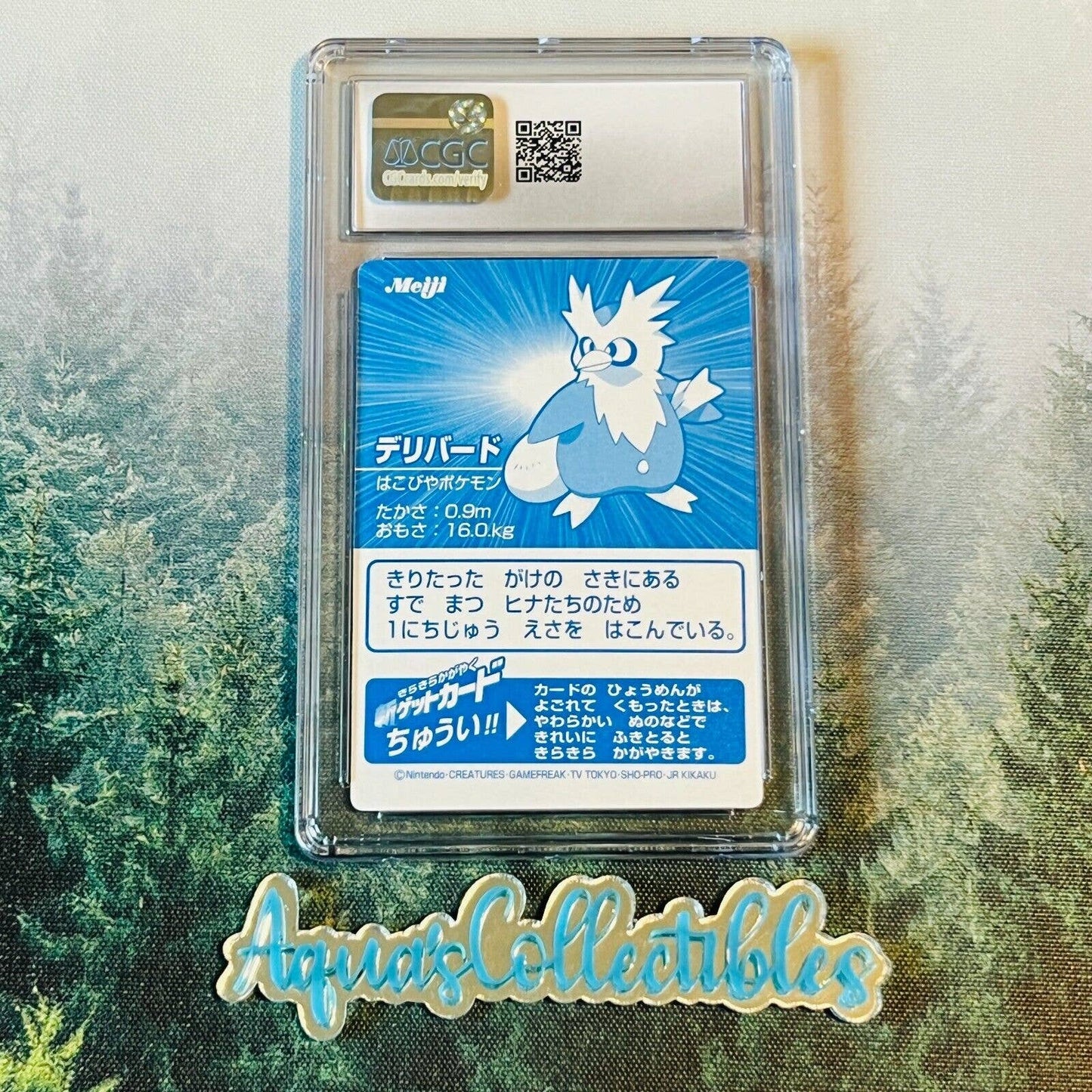 CGC 9 MINT Delibird Silver Foil Pokemon Japanese Meiji Promo Holo (PSA/BGS)