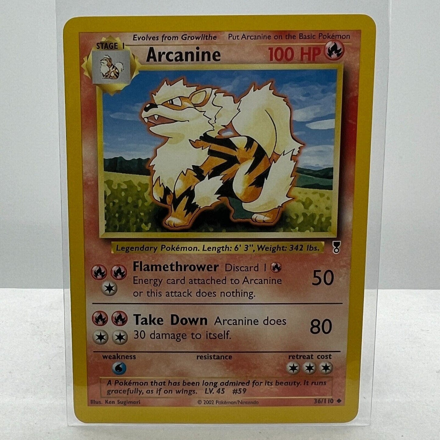 Pokémon Arcanine 36/110 Pokemon Legendary Collection TCG Uncommon Card NM-MT