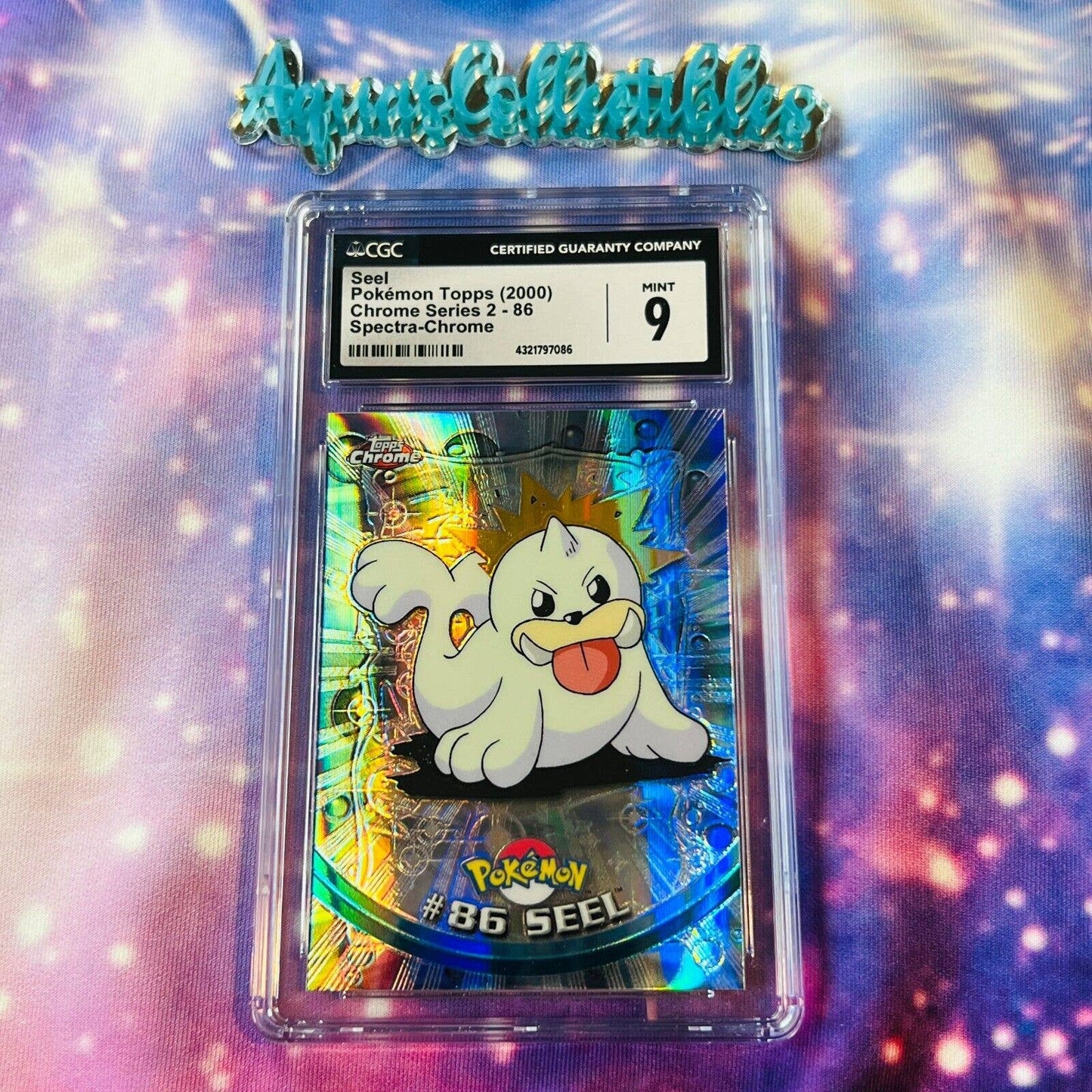 CGC 9 MINT Seel Spectra #86 Pokemon 2000 Topps Chrome Holo Rare (PSA/BGS)