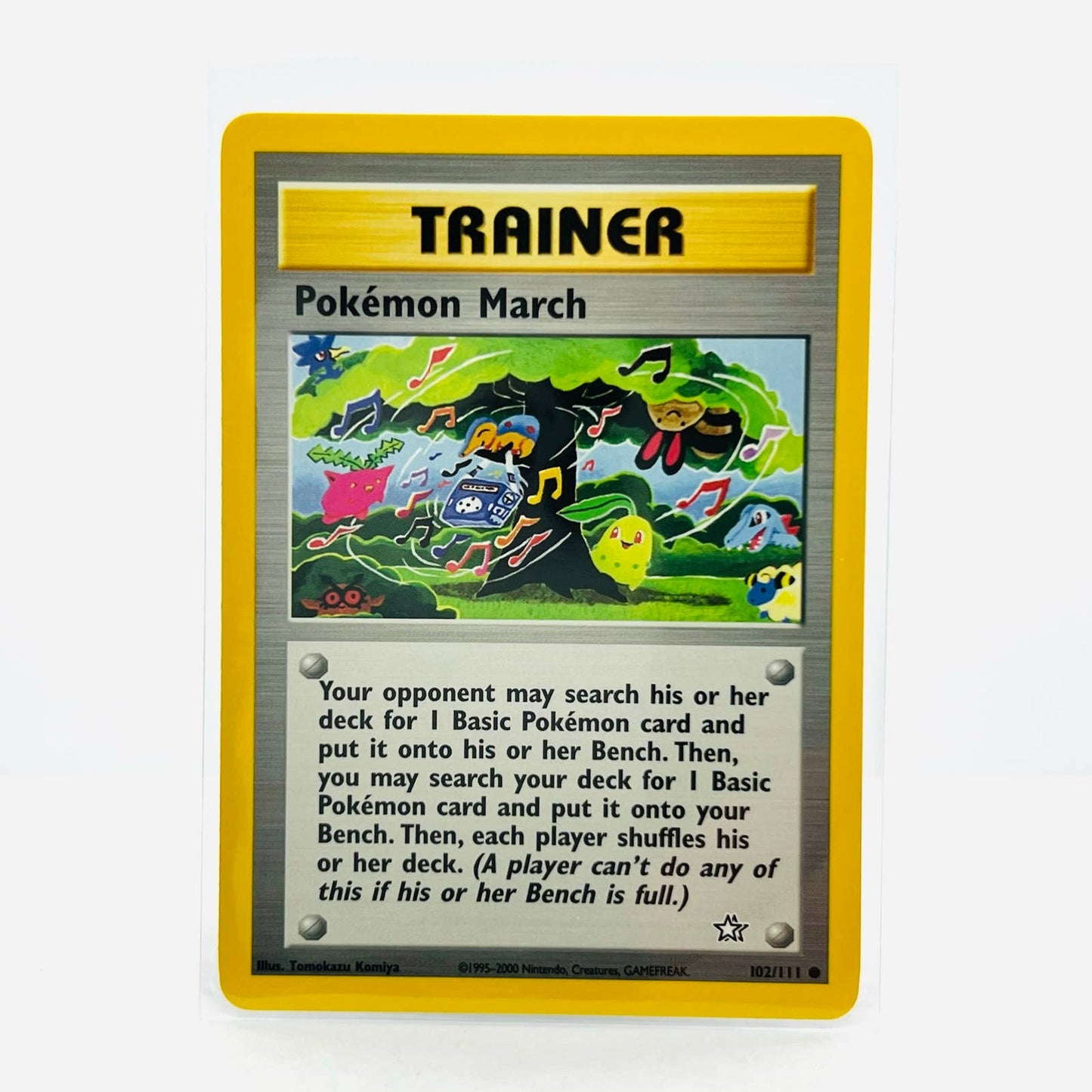 Pokémon March 102/111 Neo Genesis Unlimited WOTC Pokemon Trainer Card NM-MT