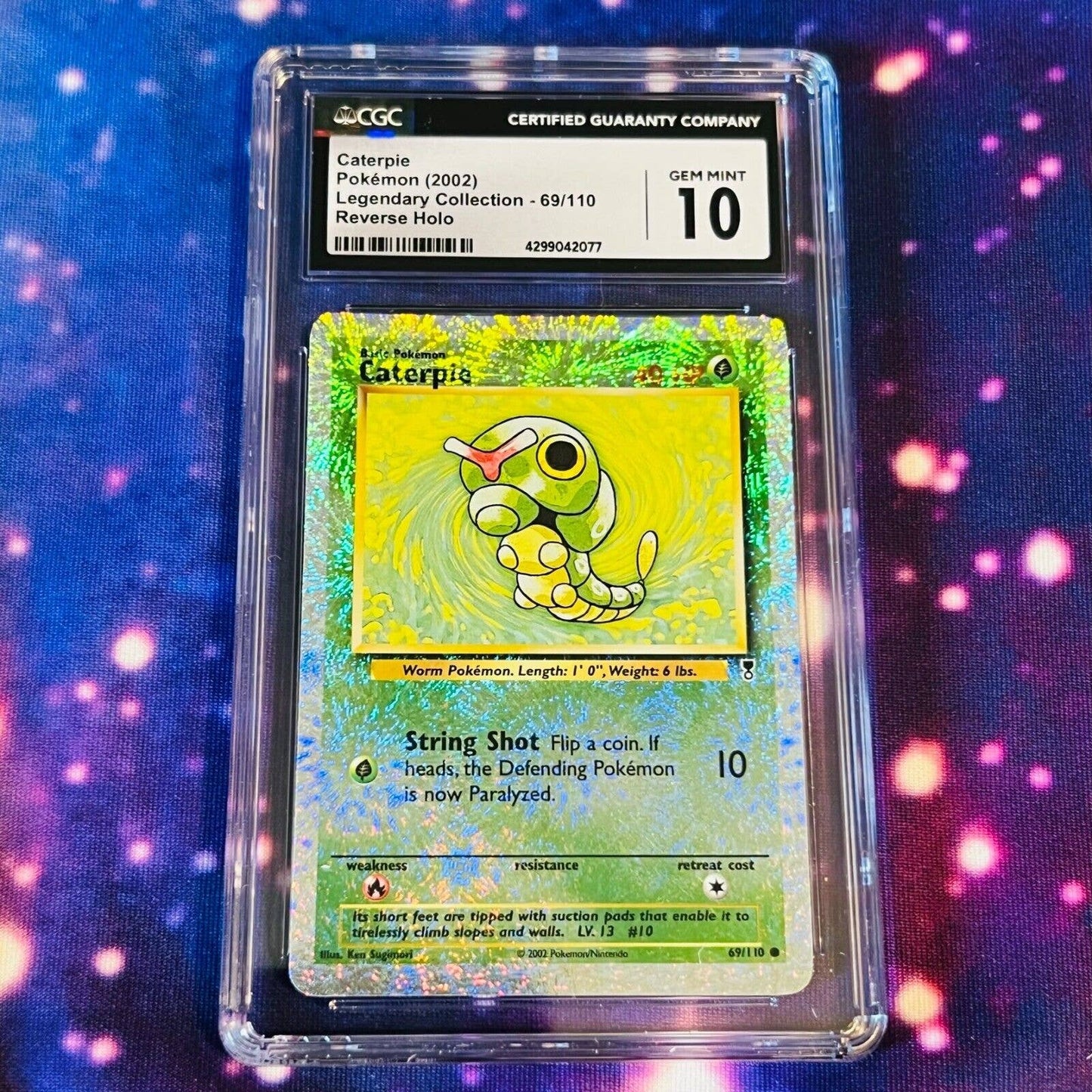 CGC 10 GEM MINT Caterpie 69/110 Pokémon Legendary Collection Reverse (PSA/BGS)