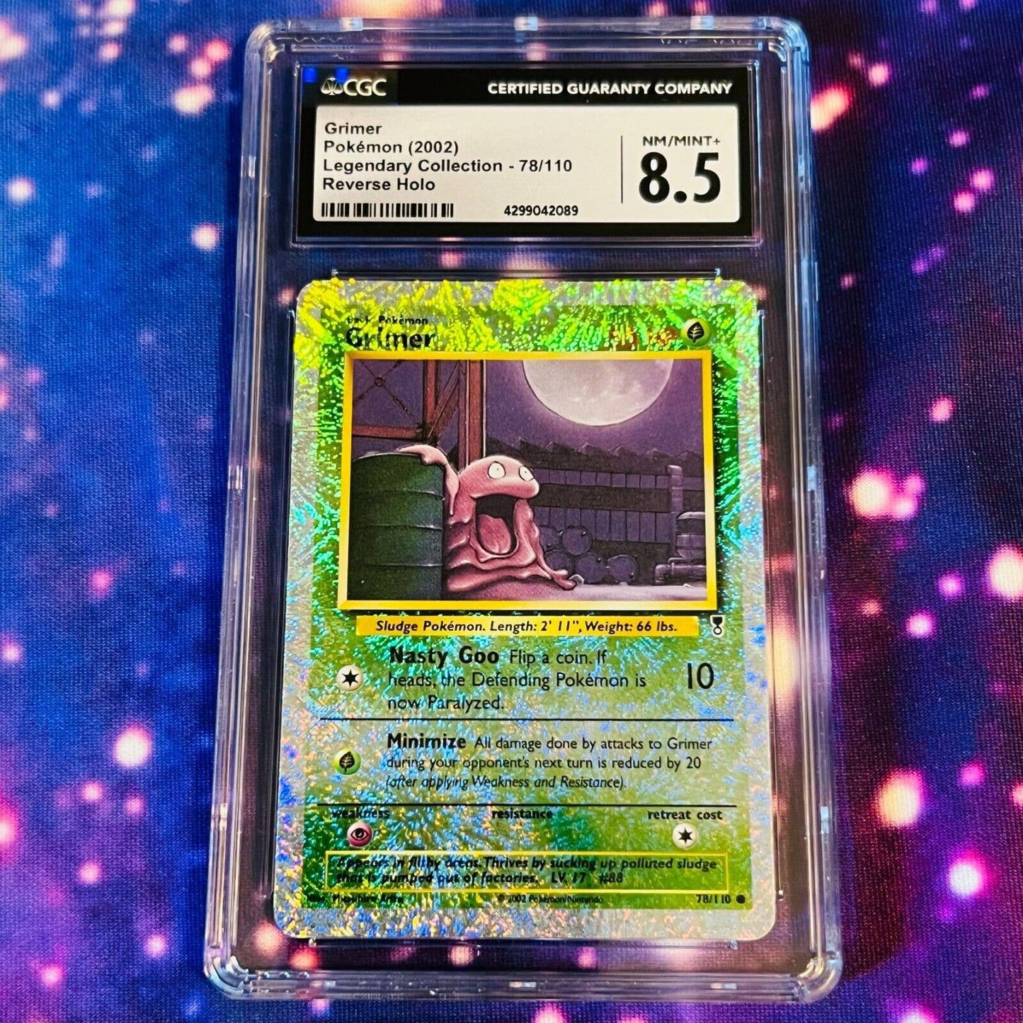 CGC 8.5 NM/MINT+ Grimer 78/110 Legendary Collection Reverse Holo (PSA/BGS)