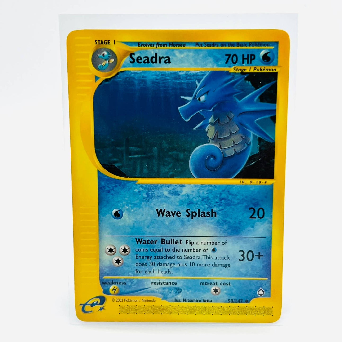 Pokémon Seadra 58/147 Aquapolis WOTC TCG Pokemon Uncommon Card NM-MT