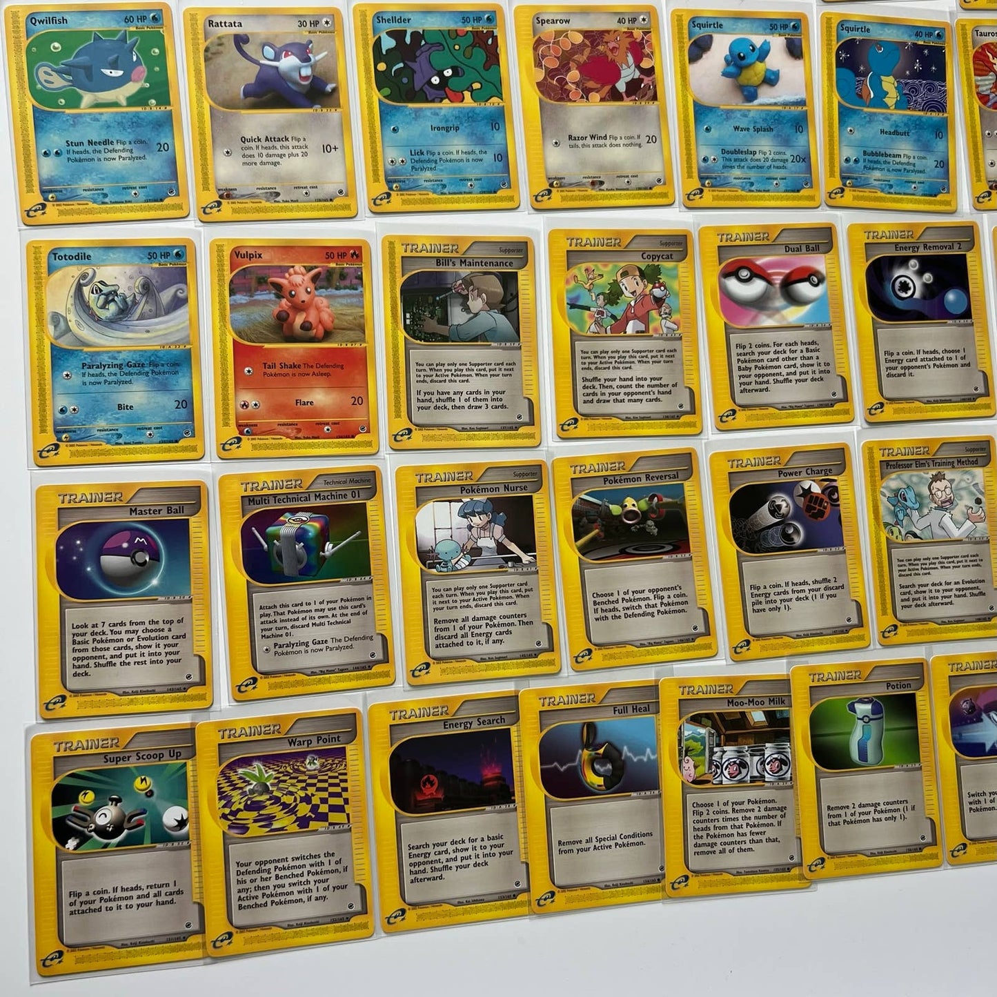 Pokémon Expedition Set Near Complete Set 71-159 Uncommon Common No Holos NM-MT