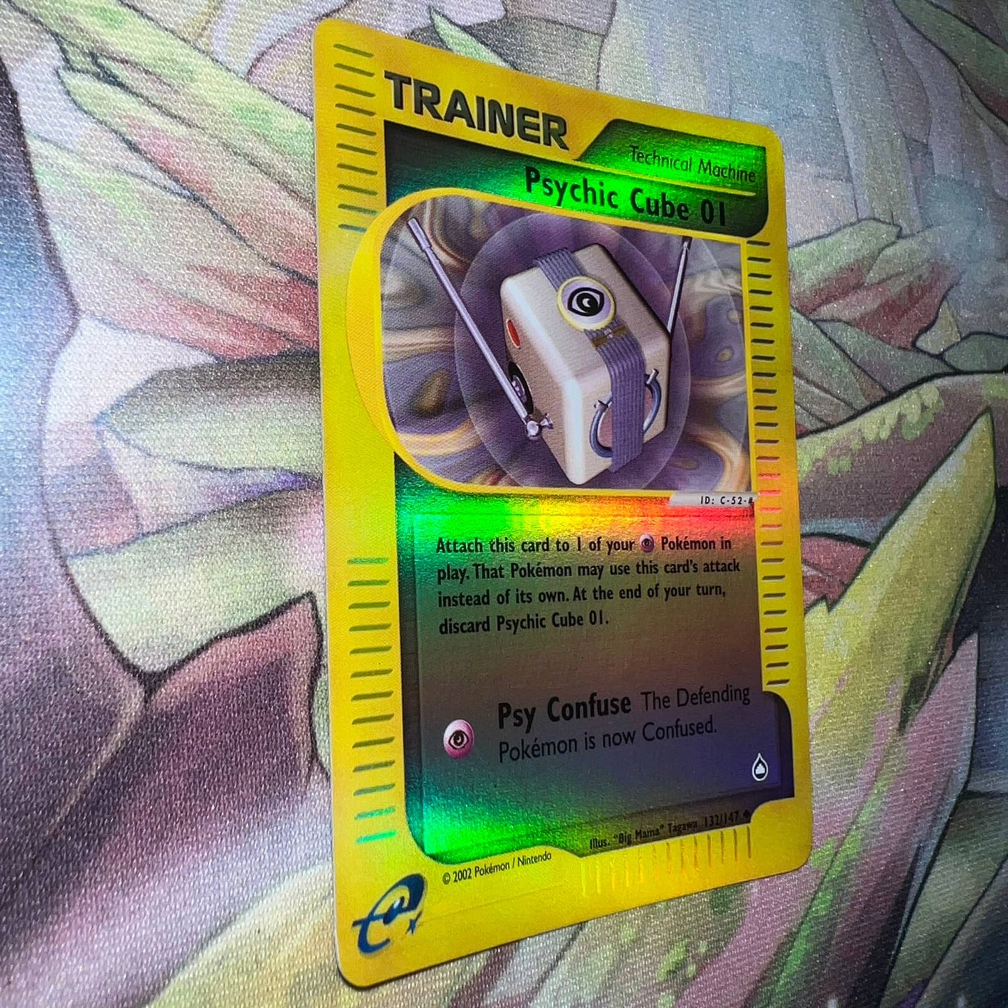 Pokémon Psychic Cube 01 Trainer 132/147 Aquapolis Reverse Holo TCG Card NM