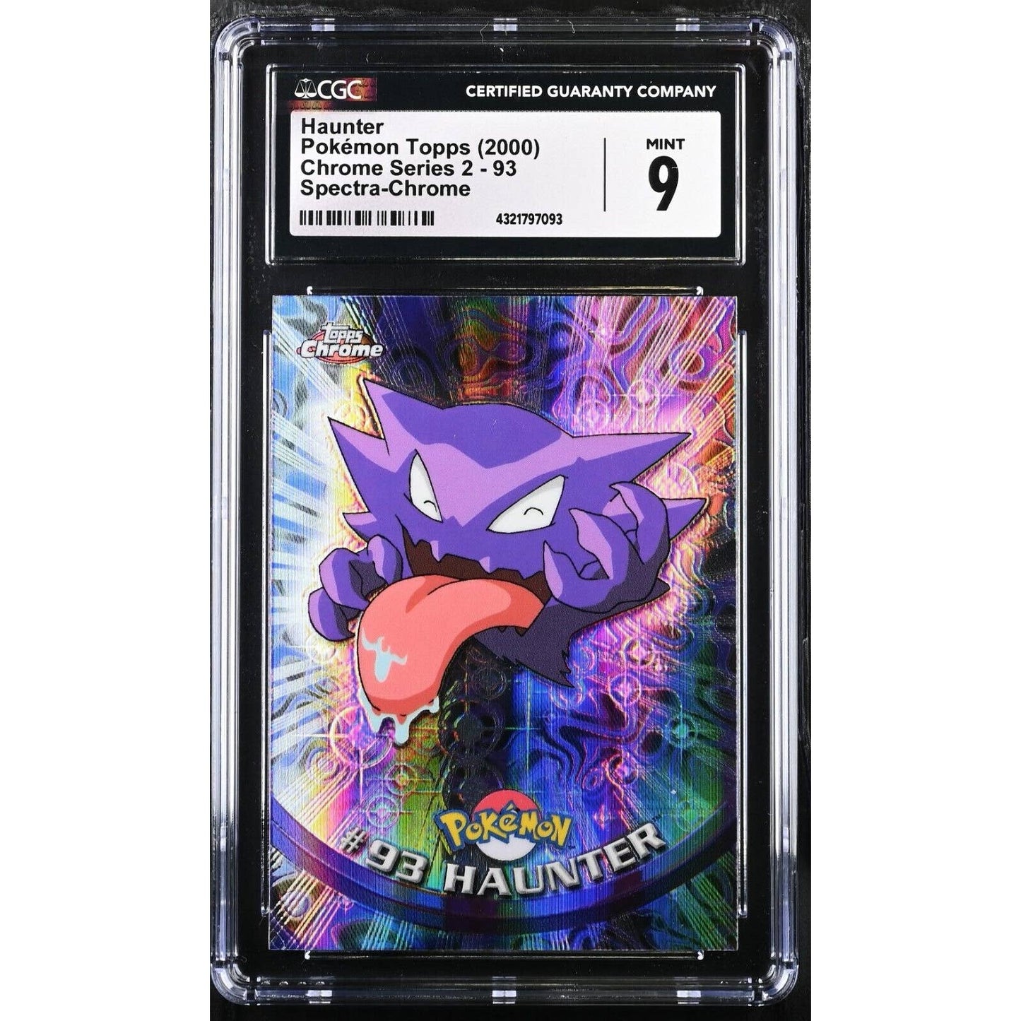 CGC 9 MINT Haunter Spectra #93 Pokemon 2000 Topps Chrome Holo Rare (PSA/BGS)