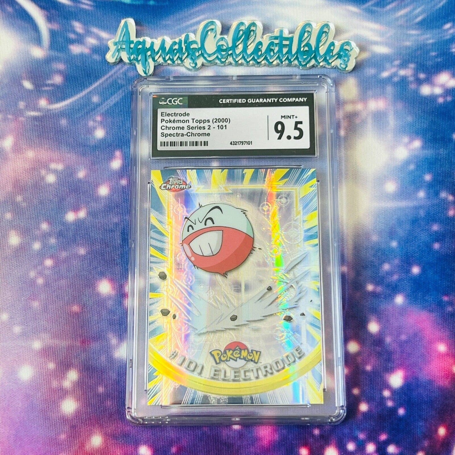 CGC 9.5 MINT+ Electrode Spectra #101 Pokemon 2000 Topps Chrome Rare (PSA/BGS)