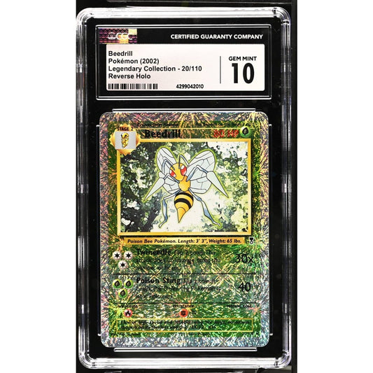 CGC 10 GEM MINT Beedrill 20/110 Pokémon Legendary Collection Reverse (PSA/BGS)