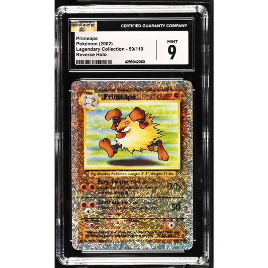 CGC 9 MINT Primeape 59/110 Pokémon Legendary Collection Reverse Holo (PSA/BGS)