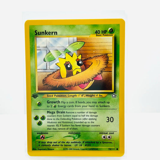 Pokémon Sunkern 1st Edition 78/111 Neo Genesis WOTC Pokemon Common Card NM-MT