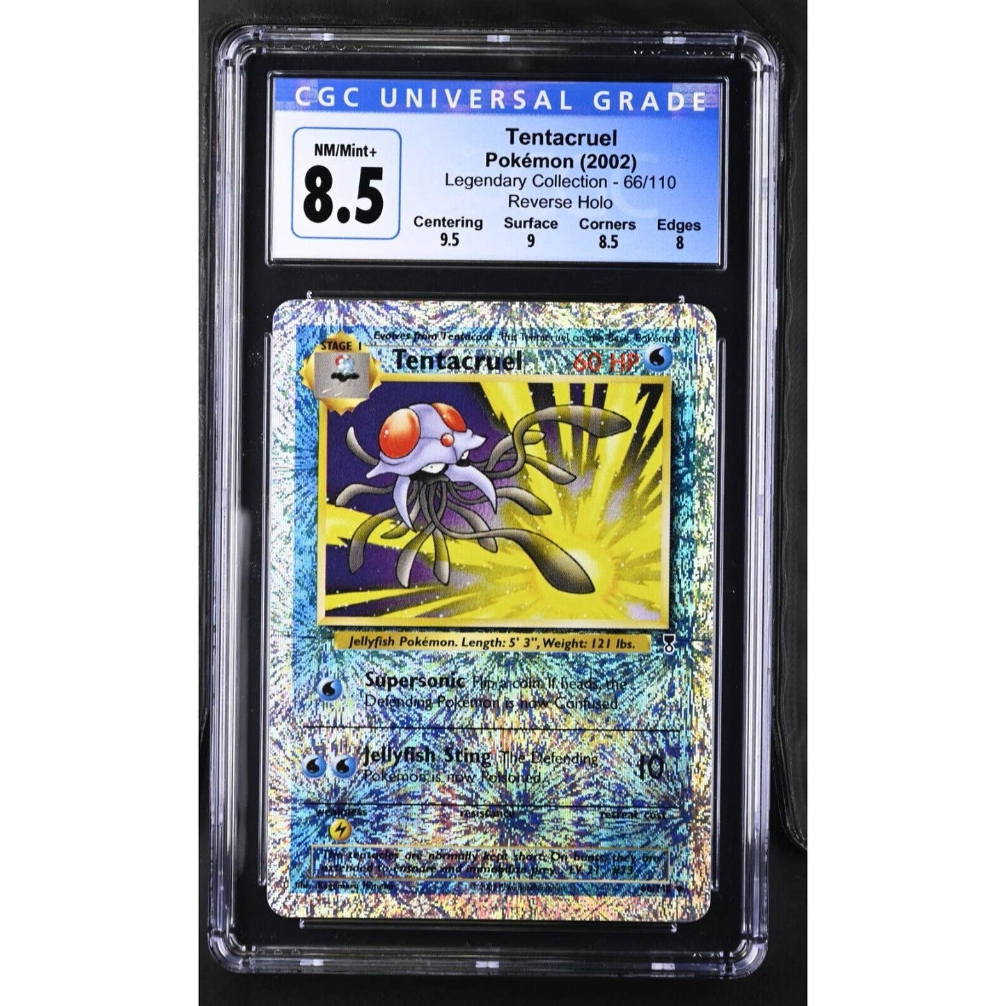 CGC 8.5 NM/MINT+ Tentacruel 66/110 Pokémon Legendary Reverse Holo (PSA/BGS)