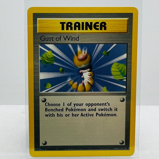 Pokémon Gust of Wind 93/102 Base Set Unlimited Pokemon 1999 WOTC Common NM