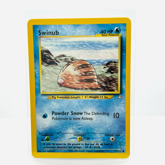 Pokémon Swinub 79/111 Neo Genesis Unlimited WOTC Pokemon Common Card NM-MT