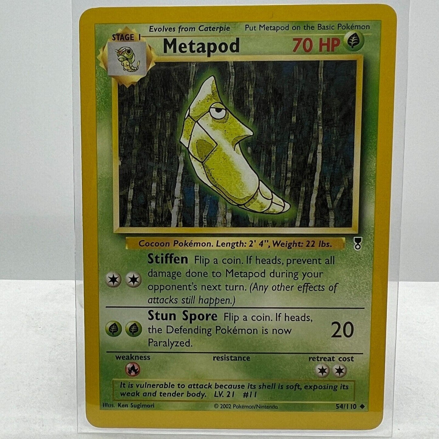 Pokémon Metapod 54/110 Pokemon 2000 Legendary Collection TCG Uncommon Card NM-MT