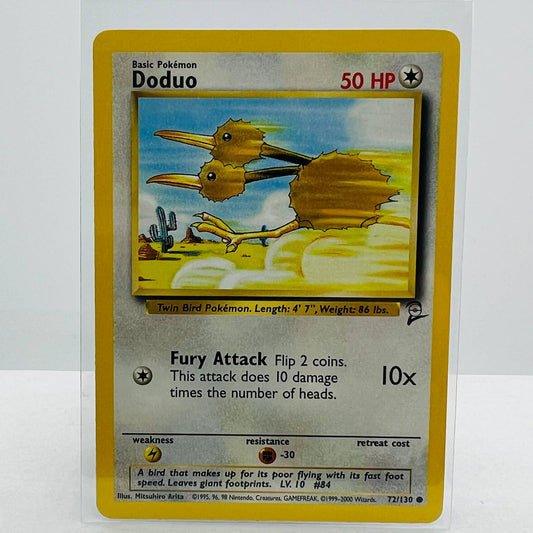 Pokémon Doduo 72/130 Base Set 2 Pokemon 2000 WOTC Common Card NM-MT