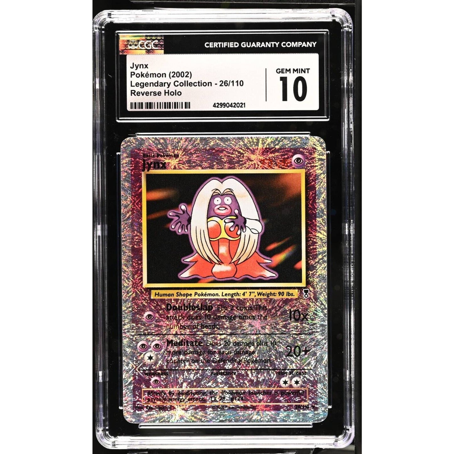 CGC 10 GEM MINT Jynx 26/110 Pokémon Legendary Collection Reverse (PSA/BGS)