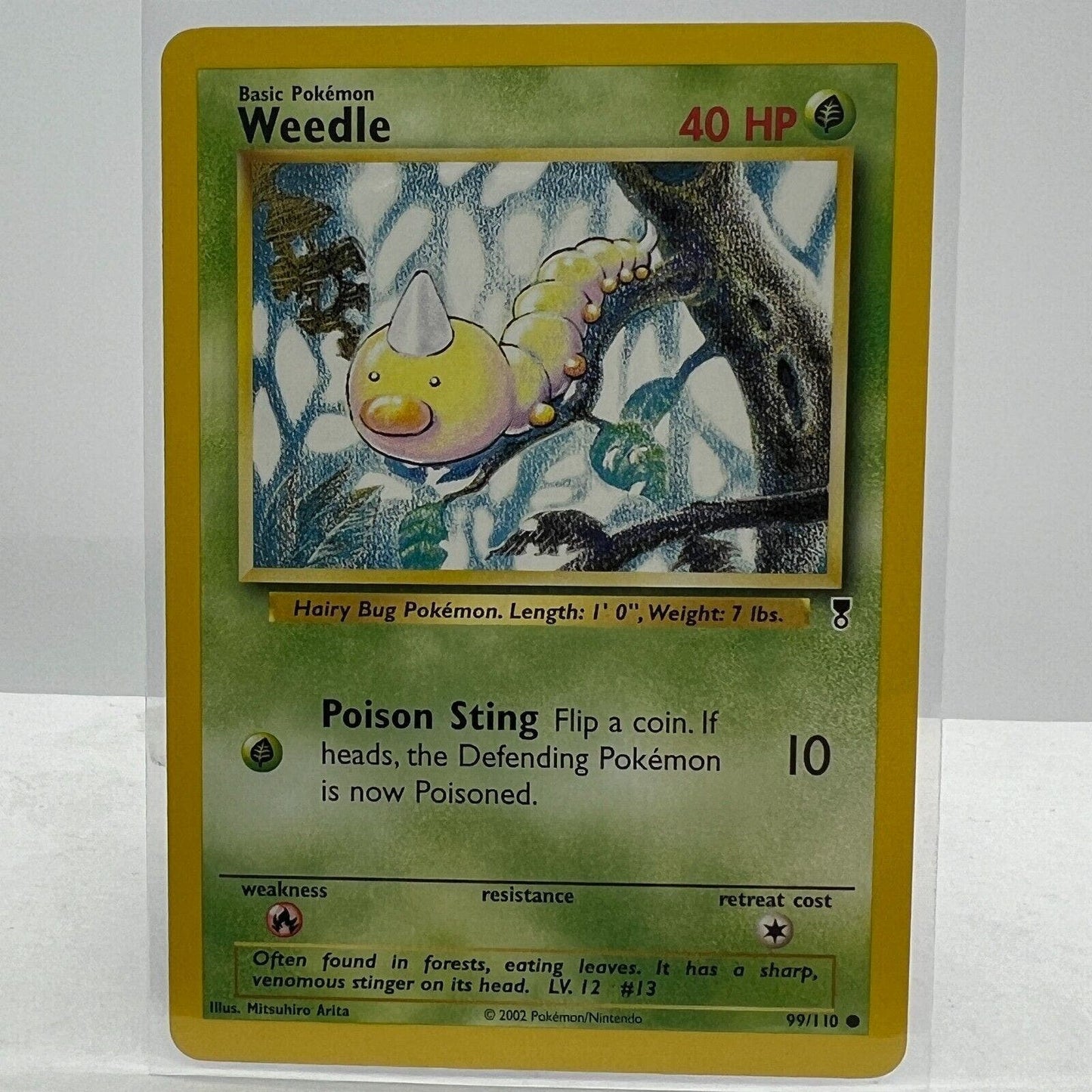 Pokémon Weedle 99/110 Pokemon 2000 Legendary Collection TCG Common Card NM-MT