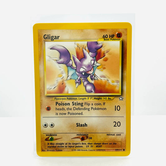 Pokémon Gligar 59/111 Neo Genesis Unlimited WOTC Pokemon Common Card NM-MT