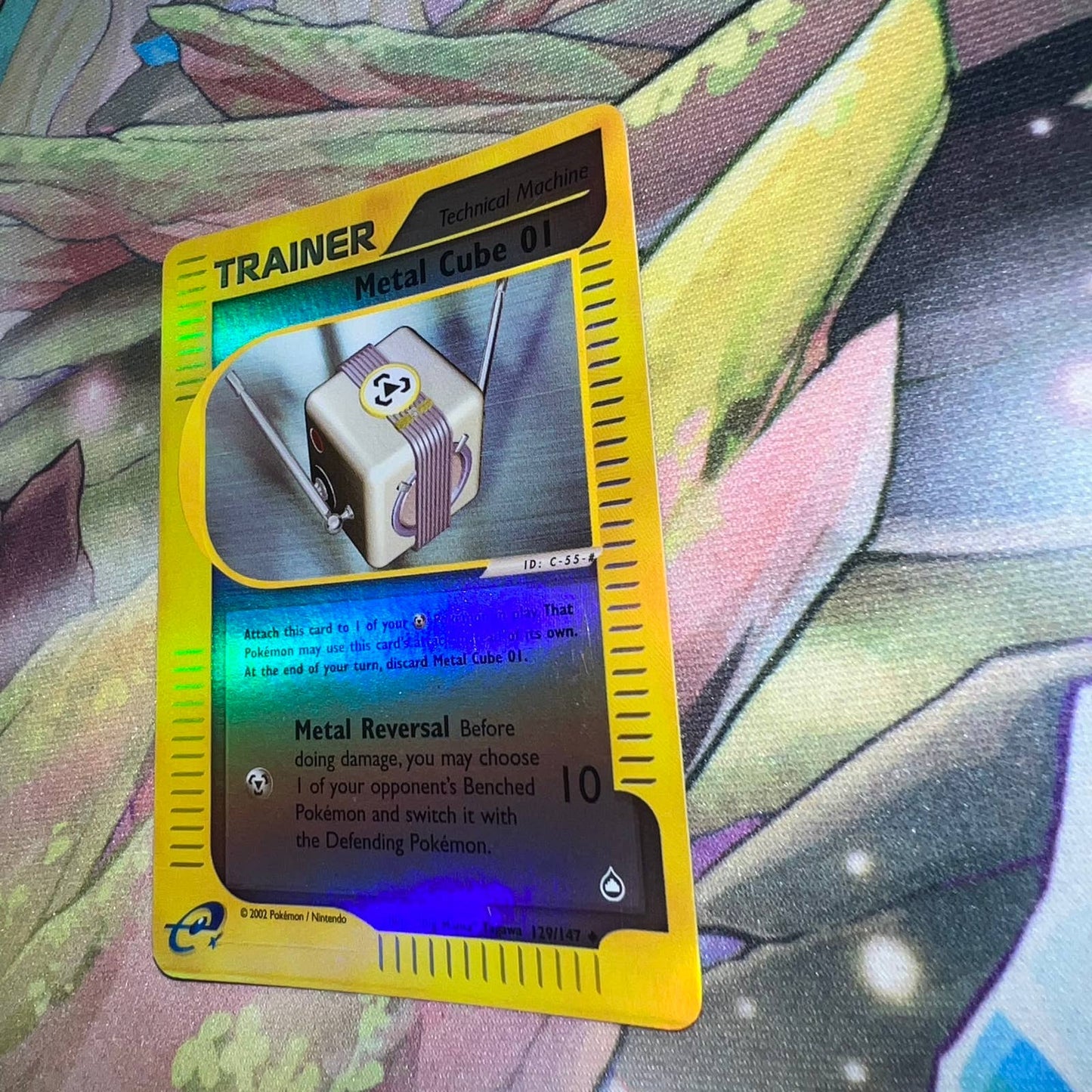 Pokémon Metal Cube 01 Trainer 132/147 Aquapolis Reverse Holo TCG Pokemon Card NM