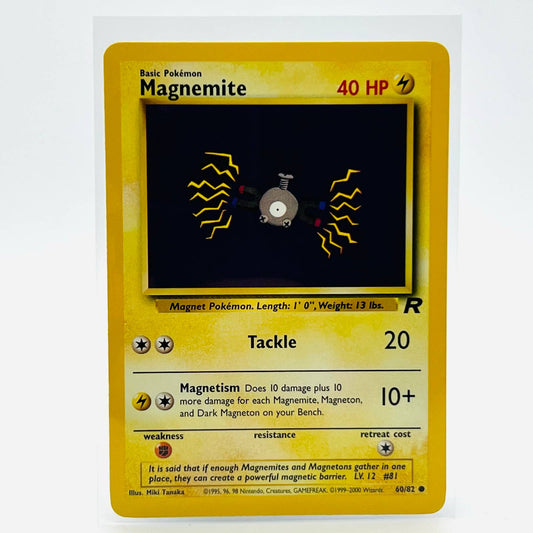 Pokémon Magnemite 60/82 Team Rocket WOTC TCG Pokemon Common Card NM-MT