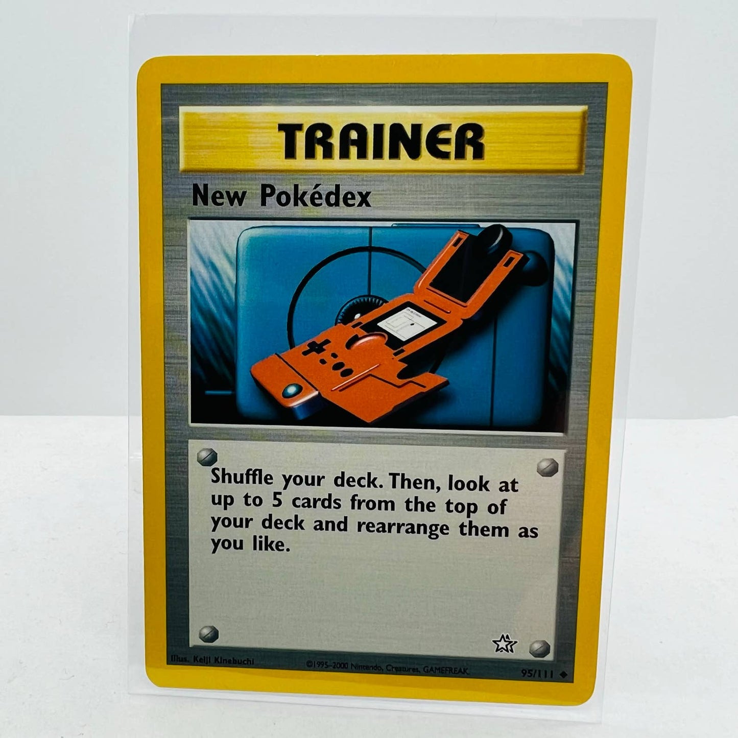 Pokémon New Pokedex 95/111 Neo Genesis Unlimited WOTC Trainer Card NM-MT