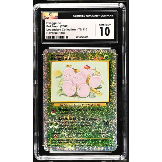 CGC 10 GEM MINT Exeggcute 75/110 Pokémon Legendary Collection Reverse (PSA/BGS)