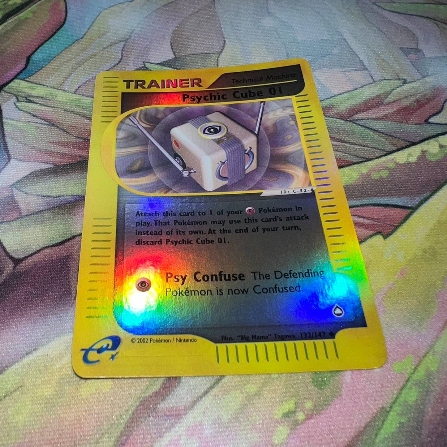 Pokémon Psychic Cube 01 Trainer 132/147 Aquapolis Reverse Holo TCG Card NM